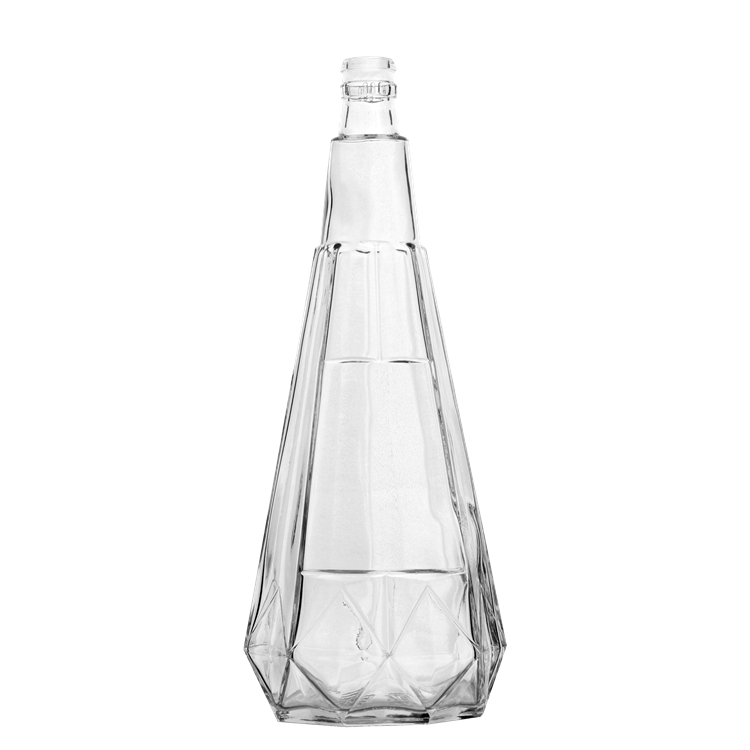 Wholesale pretty luxury carved surface 1000ml unique 1 liter glass wine bottle for sale, High ...