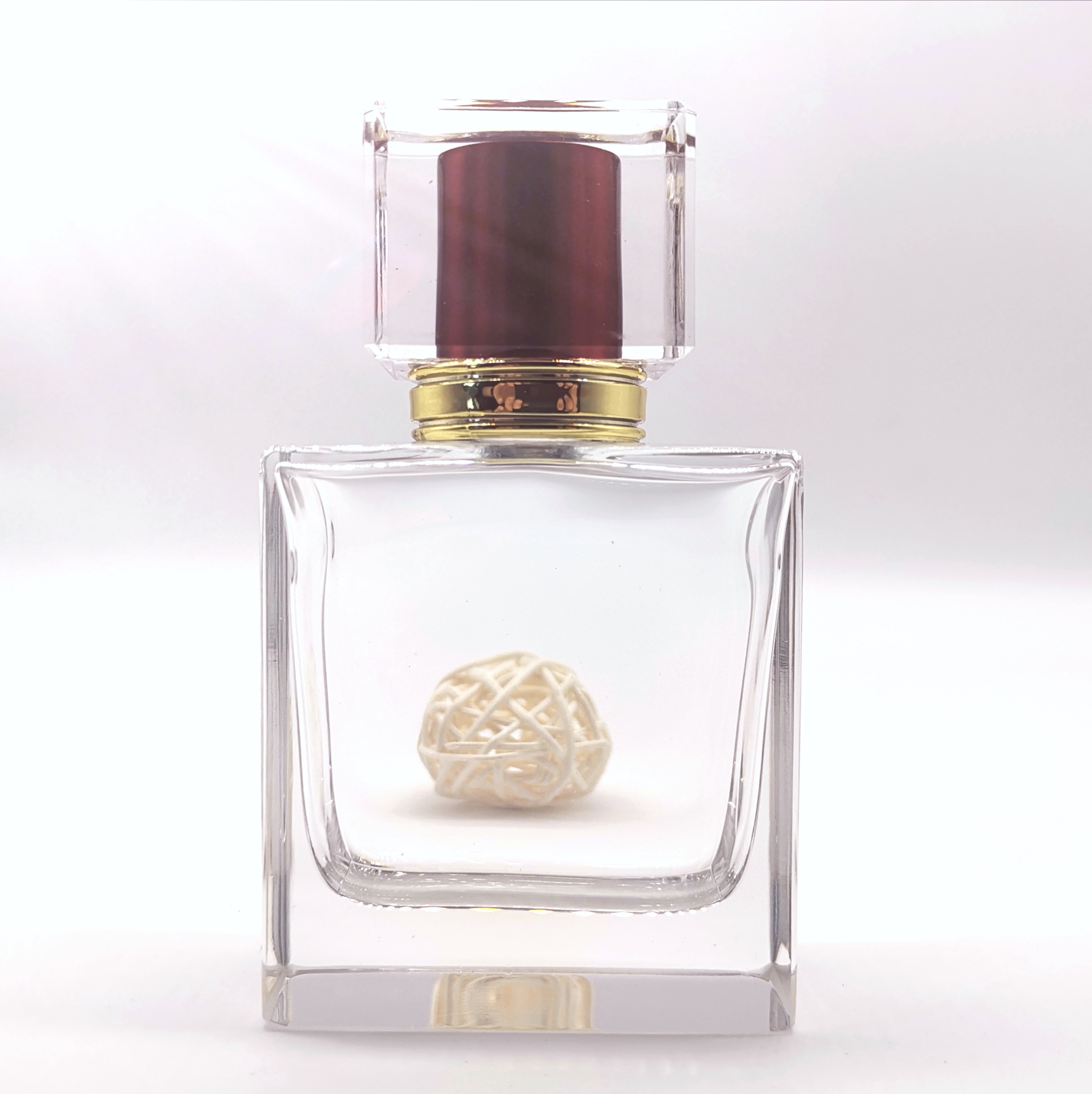 50ml Square Perfume Bottle Parfum Bottle Luxury Glass Arabic Perfume