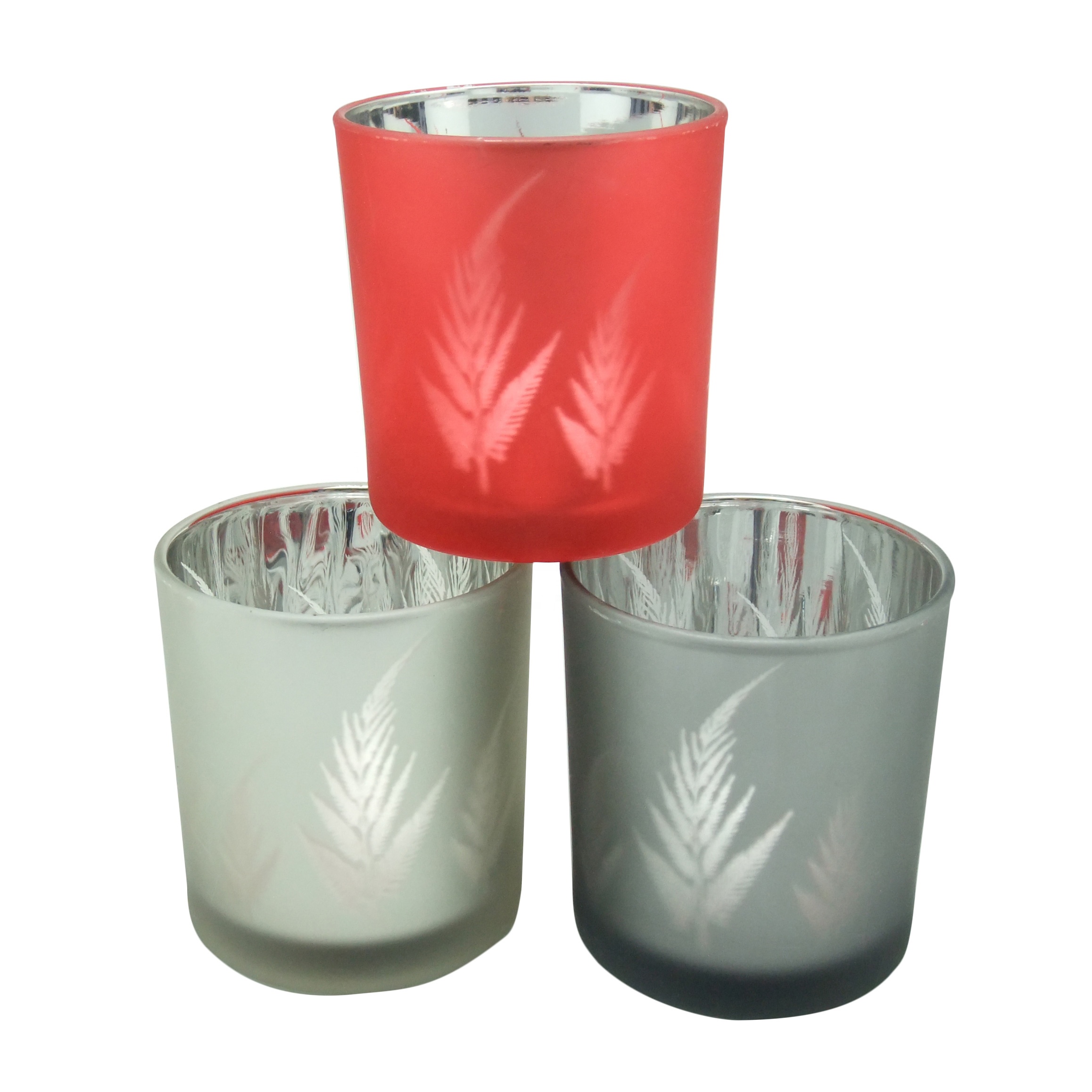 frosted 5.5oz glass jars for candles making with lids glass tealight