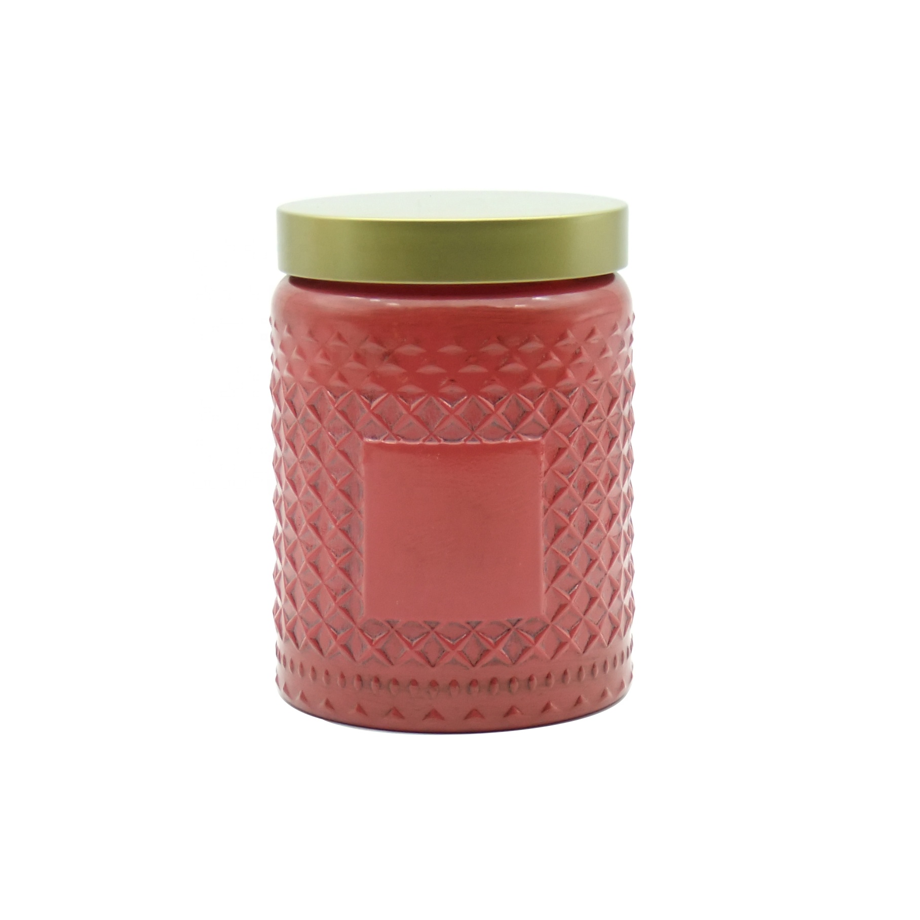 high quality 17oz 18oz colored vintage glass candle jars glass candle