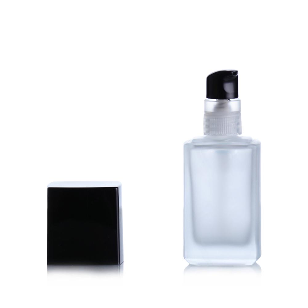 Frosted Square 20ml 30ml 40ml Liquid Foundation Glass Bottles Skin Care