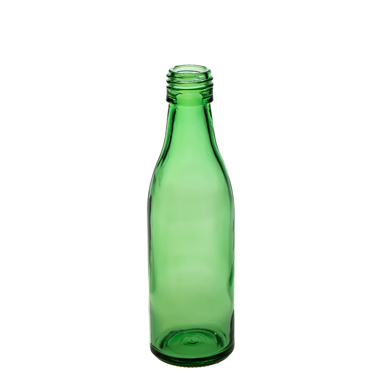 Customer Design Green Round Glass Wine Bottle 140 ml 4.8 oz Glass