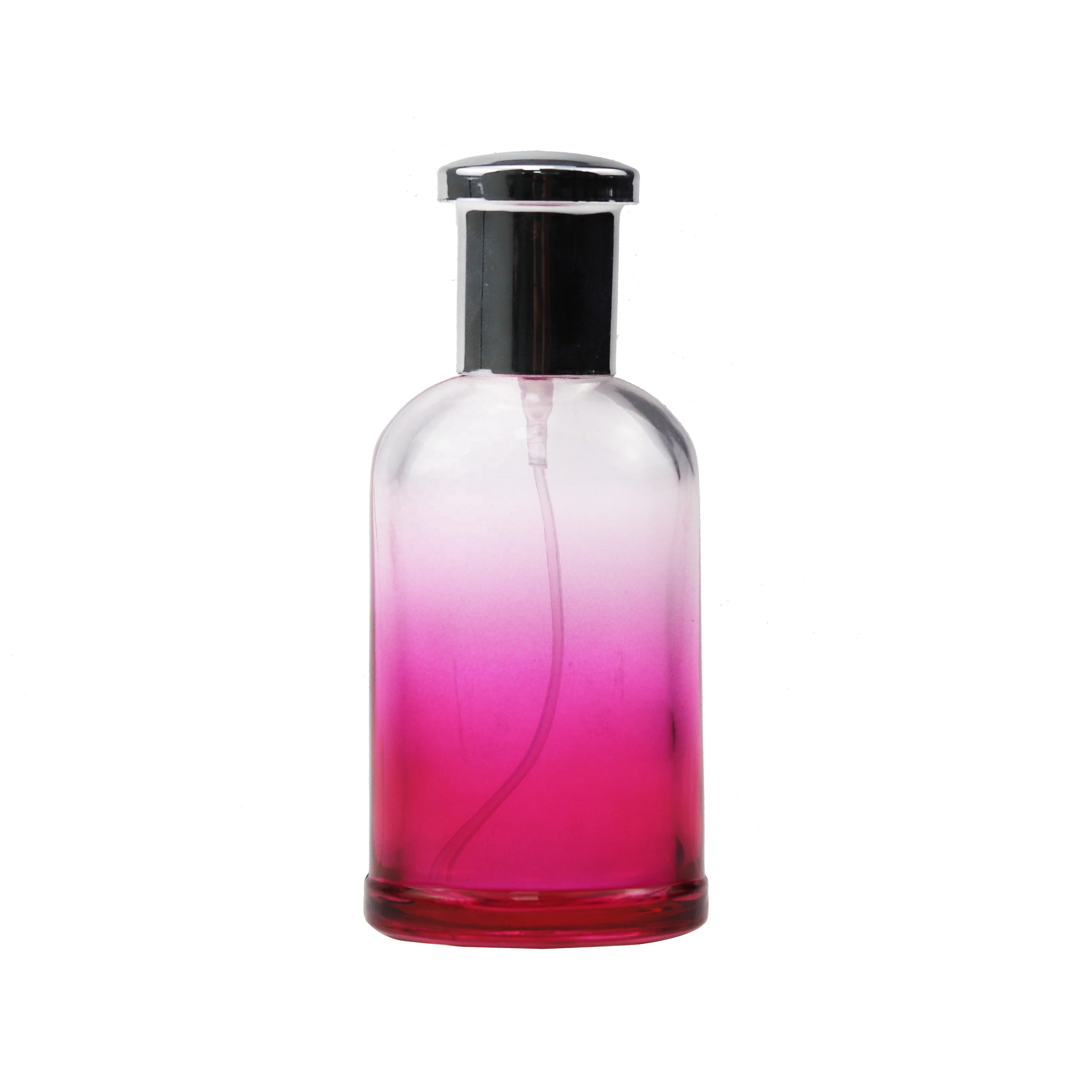 Wholesale Hot Pink Perfume Bottle 60 ml With Silver Cap