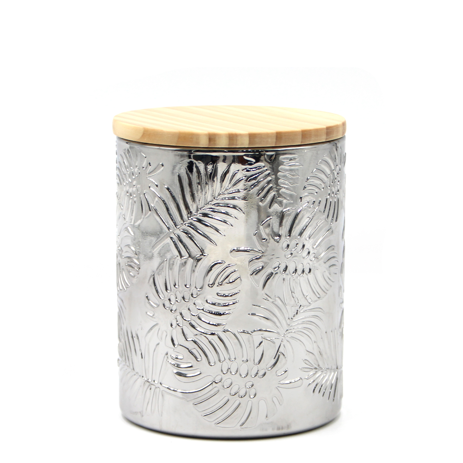 Colored Embossed Thick Wall Glass Candle Jar With Lid, High Quality