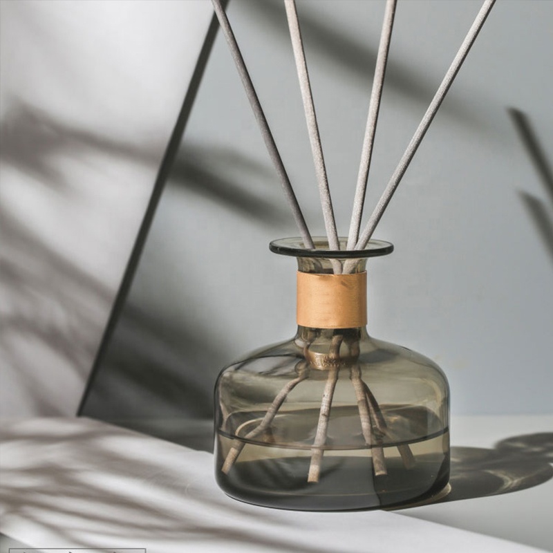 250ml Empty Aroma Reed Diffuser Bottle Glass Perfume Bottles with Color, High Quality empty