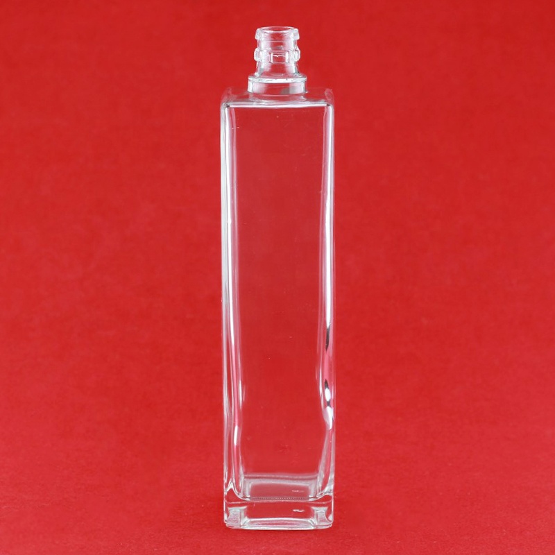 Tall And Thin Square Vodka Glass Bottle Tequila Bottle
