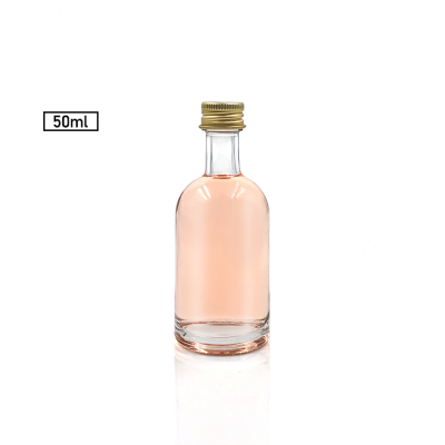 Miniature Bottle 2oz 50ml Mini Glass XO Bottle Alcohol Drink Liquor Wine Whisky Bottle With Screw Lid For Spirits