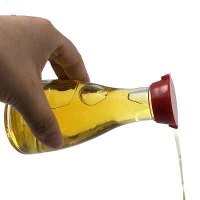 Stocked 150ml olive oil vinegar cruet bottle glass with plastic pourer