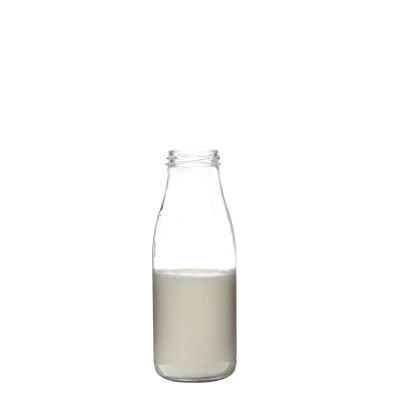 500ml Embossed Milk Bottle Glass Bottle 