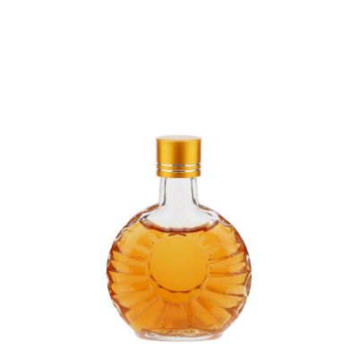 Flint Vodka Alcohol Glass Bottle Whisky Bottle With caps High Clear Spirit Liquor Bottle 
