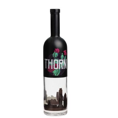 Custom Printed Pictures Round 750ml Empty Wine Glass Bottle