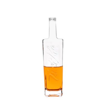 750ml Extra Flint Square Whiskey Vodka Spirit Glass Bottle 