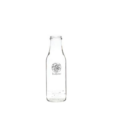 Clear Vintage Bottles with Caps Glass Milk Bottle 500ml 