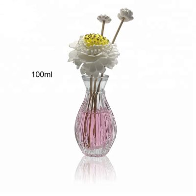 Luxury 100ml diffuser glass aroma bottle with sticks 