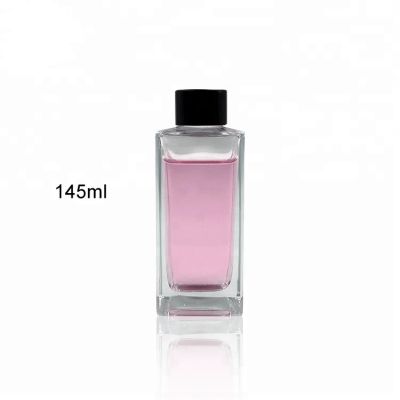 Popular Square Reed Diffuser Glass Aroma Bottle 145ml with Stick 