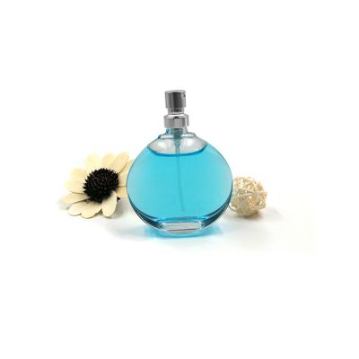 50ml clear oval shape mist spray perfume bottle with pump cap 