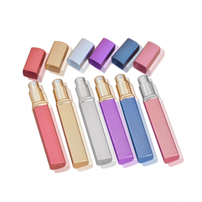 Pocket size fragrance sample packaging 12ml aluminium tube perfume glass vials