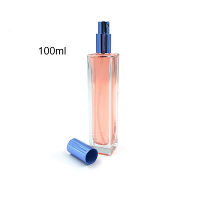 Refill 30ml 50ml 100ml square glass perfume bottle, perfume empty glass bottle, perfume bottle with spray bottle 