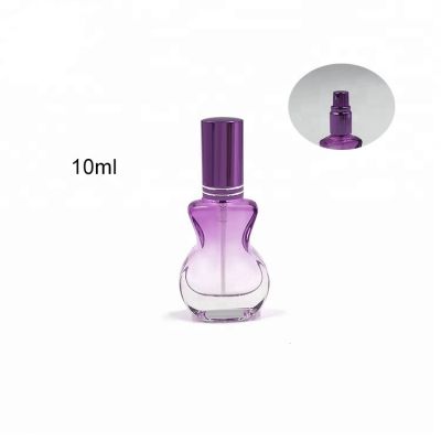 Refillable 10ml fancy violin guitar shaped glass perfume bottle 