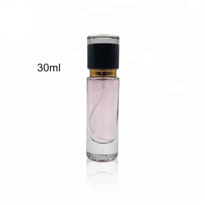 Women use 30ml straight side round glass perfume bottle 