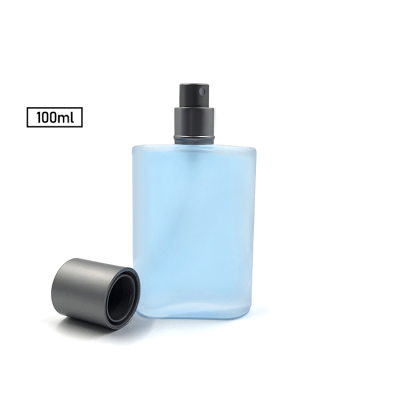 Classy square 100ml cologne glass perfume bottle for men use 