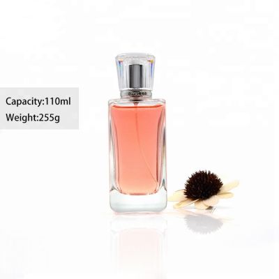 Design your own brand 110ml crystal glass perfume bottle factory 