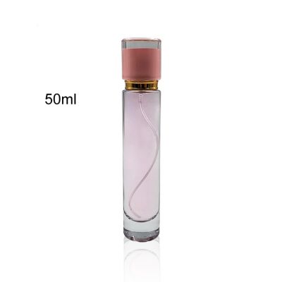 Wholesale 50ml clear round glass spray perfume bottle 