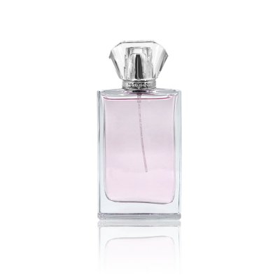 100ml Flint Cuboid Oud Perfume Glass Bottle With Plastic luxurious cap crimp