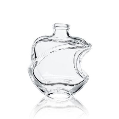 Apple shape 18ml vintage glass perfume oil bottle from china supplier 