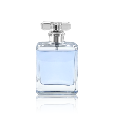 Beautiful Vintage 45ml Cube Transparent Empty Attar Perfume Glass Bottle 