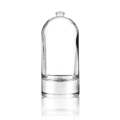 High quality 150ml round glass perfume bottle with 15mm crimp neck finish