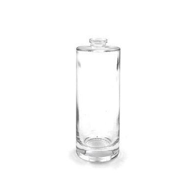  Hot sale empty manufacture empty 50ml clear cylinder empty glass perfume bottles 