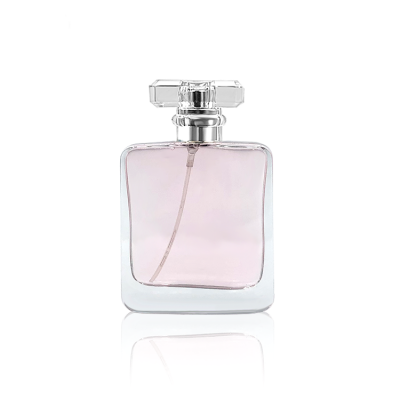 Luxury Flat Square Empty Crimp Perfume bottle 50ml 