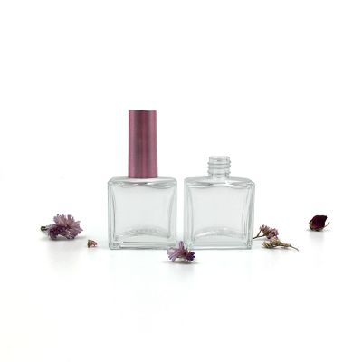 Clear 15ml square nail polish bottles empty perfume bottle 