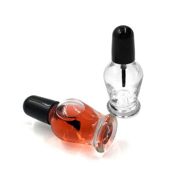 Custom made beauty oem 7ml empty luxury small unique nail polish bottle with cap and brush 