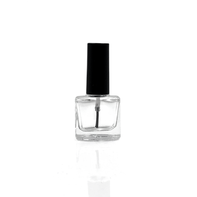 Factory supply 6ml empty glass nail polish bottle with cap and brush 