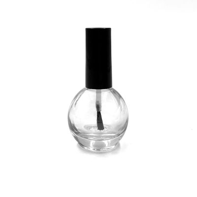 Hot sale gel bottle 10ml round shape gel nail polish packaging bottle with white cap