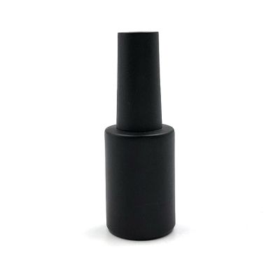 New products 9ml empty uv gel black nail polish bottle 