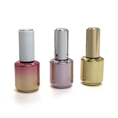 OEM 15ml gradient coating glass nail polish packaging bottle 