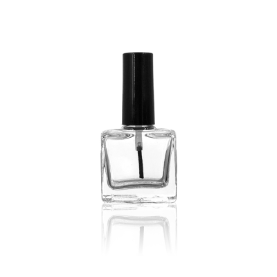 Wholesale 10ml empty glass nail polish spray gel bottle with brush cap