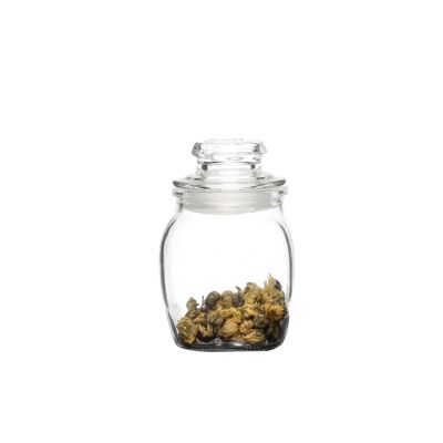 200ml Clear glass cheap price air tight glass storage jar 