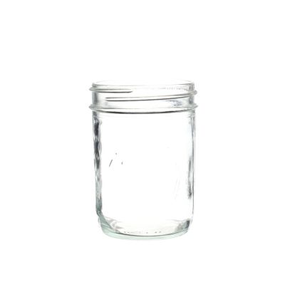 high-capacity 16oz glass mason jar with handle 