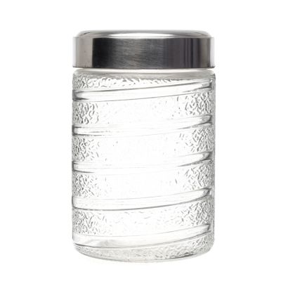 special promotion 1.5L unique shape glass jar with lid 