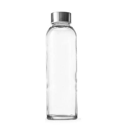 ECO Friendly Crystal 16 oz Glass Water Bottle with Cap 