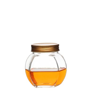 380ml 750ml wholesale unique glass jar for honey with lid keep fresh 