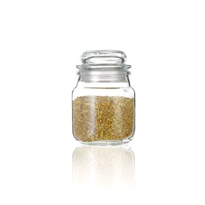 130 ml 4 oz free sample straight side clear empty glass food spice candy jar 