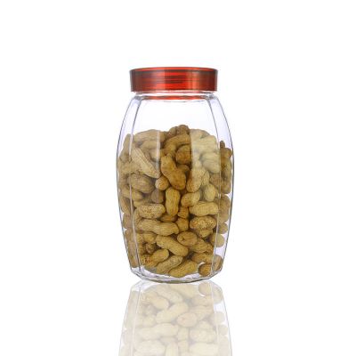 2400ml 1900ml 1300ml 900ml cheap clear glass food jar set with plastic cap 