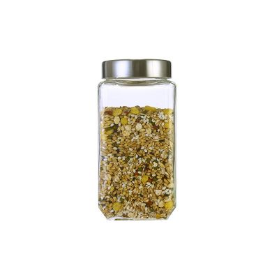 38 oz wide mouth square transparent storage empty glass honey jars price 