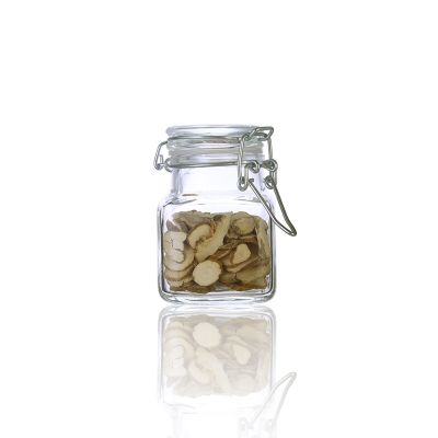 Wholesale 100ml 3oz airtight mini glass jam jar for food honey spice 