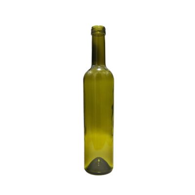Dark green 500ml wine glass bottle with cork top 